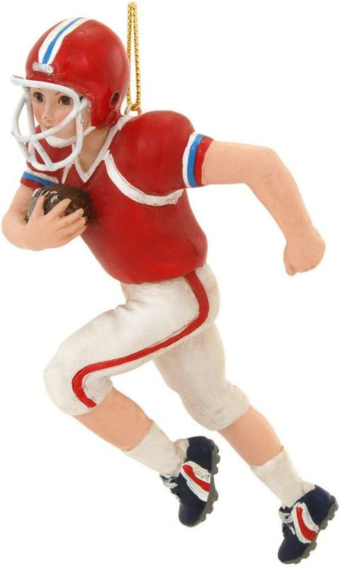 Photo 1 of Kurt Adler 5-inch football boy Christmas ornament NEW 