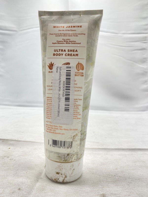 Photo 3 of Bath and Body Works White Jasmine Ultra Shea Body Cream 8 Ounce (2019 Limited Edition) NEW 