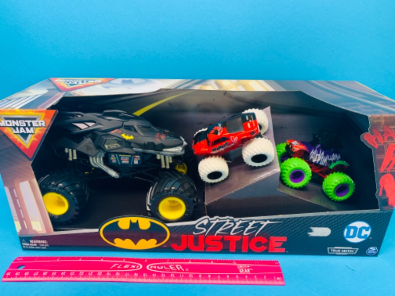 Photo 1 of 825252… monster jam Batman street justice true metal truck toys 