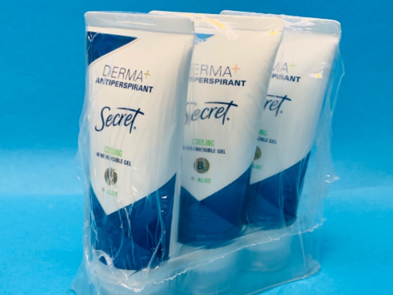 Photo 1 of 825290…3 secret derma antiperspirant cooling invisible gel deodorants