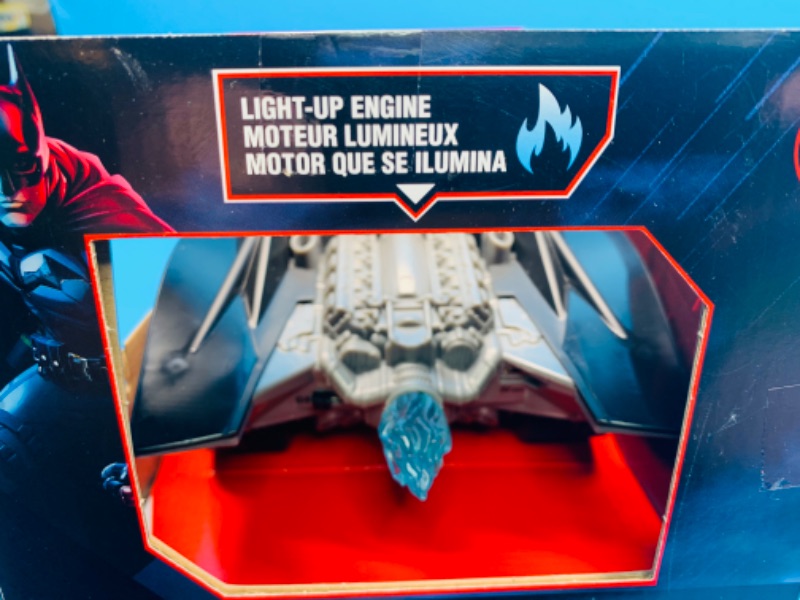 Photo 1 of 825434… Batman turbo boost remote control batmobile with wheelie action and light up engine  USB 