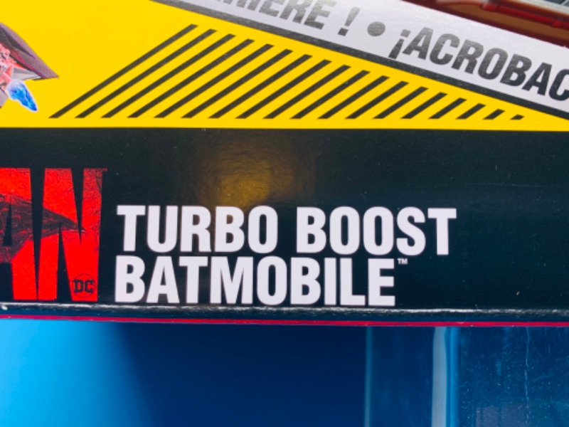 Photo 1 of 826034… Batman turbo boost remote control batmobile with wheelie action, light up engine and USB 