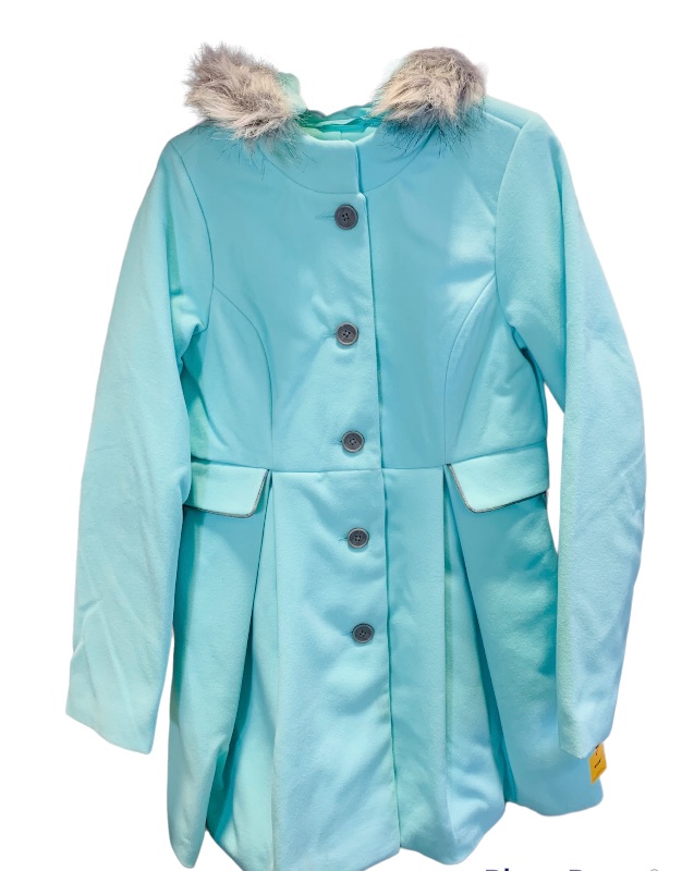 Photo 2 of 826718…  girls size XL fluffy fur trim fleece coat 