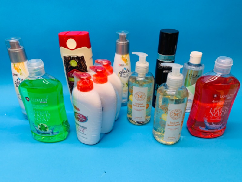 Photo 1 of 826729…12 piece assortment of hand soap, body wash, and air fresheners 