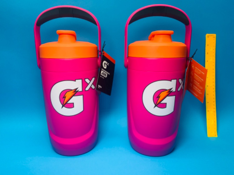 Photo 7 of 825837…2  Gatorade Gx 64 oz jug with easy flip lid, fence hook, name badge, and leakproof cap 