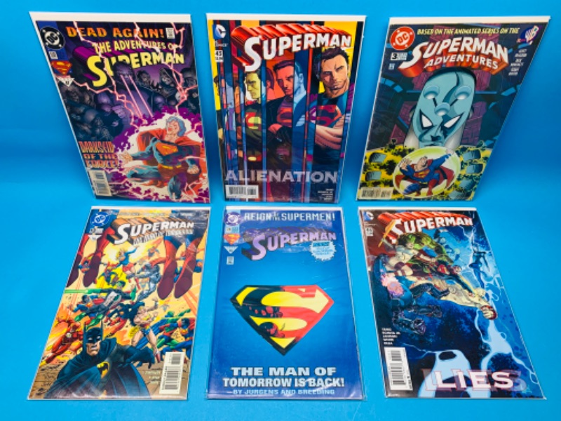 Photo 1 of 827020…6 superman comics in plastic sleeves