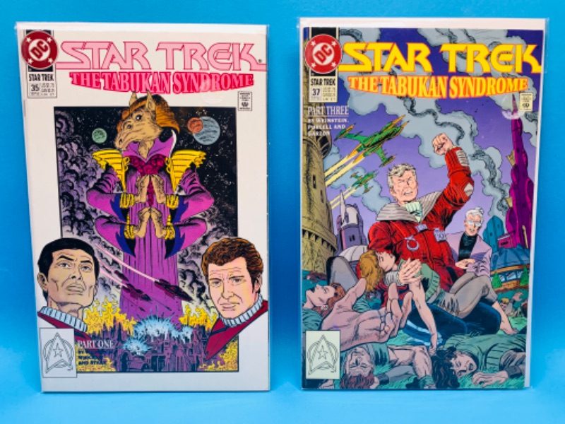 Photo 1 of 827026…2 vintage Star Trek comics in plastic sleeves