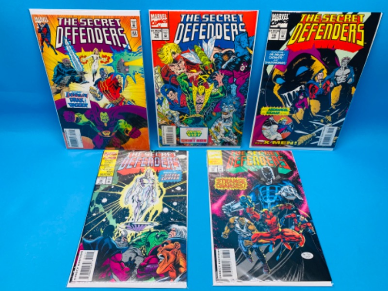 Photo 1 of 827034…5 vintage secret defenders comics in plastic sleeves