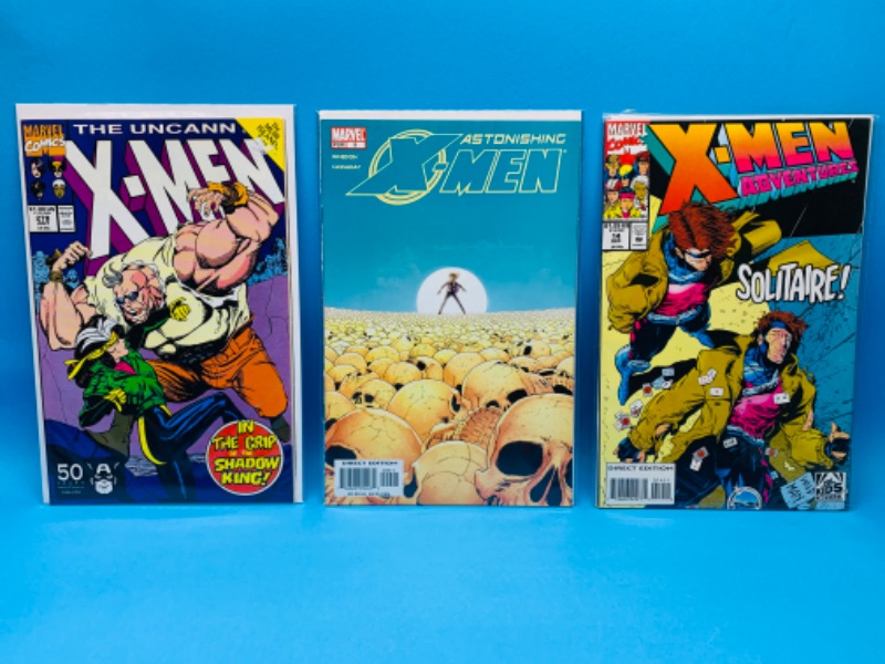 Photo 1 of 827037…3 x-Men comics in plastic sleeves