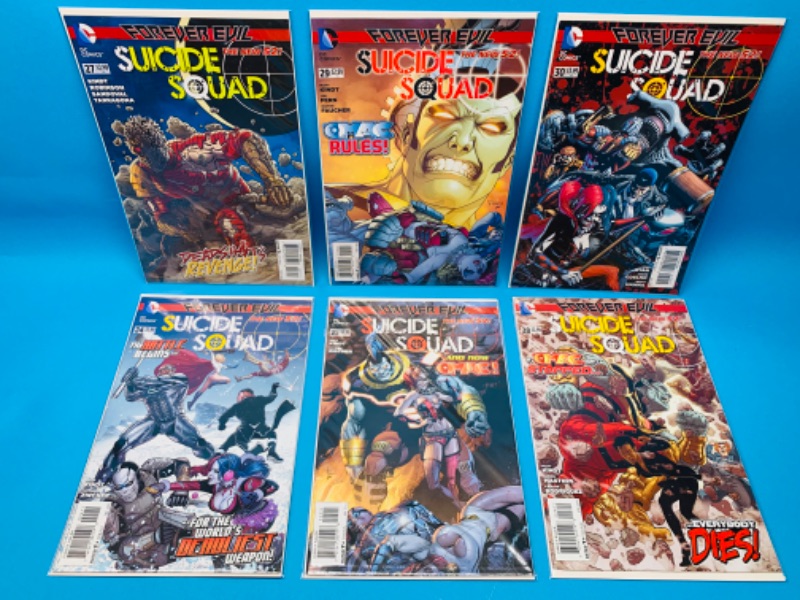 Photo 1 of 827043…6 suicide squad comics in plastic sleeves