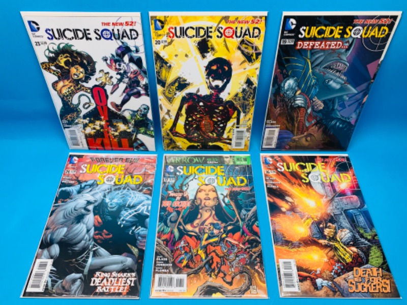 Photo 1 of 827044…6 suicide squad comics in plastic sleeves