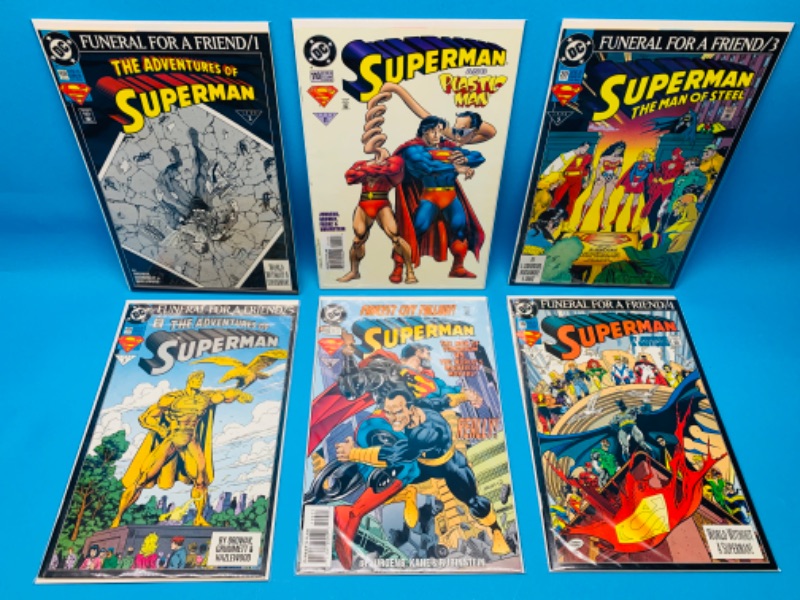 Photo 1 of 827049…6 superman comics in plastic sleeves