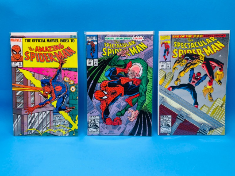 Photo 1 of 827052…3 vintage $1.25 spider-Man comics in plastic sleeves 