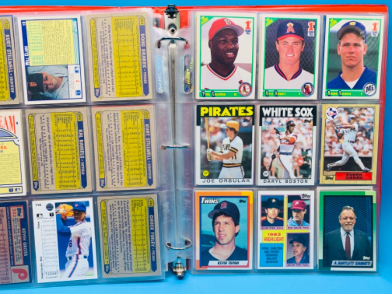 Photo 1 of 827339…108 misc baseball trading cards in binder