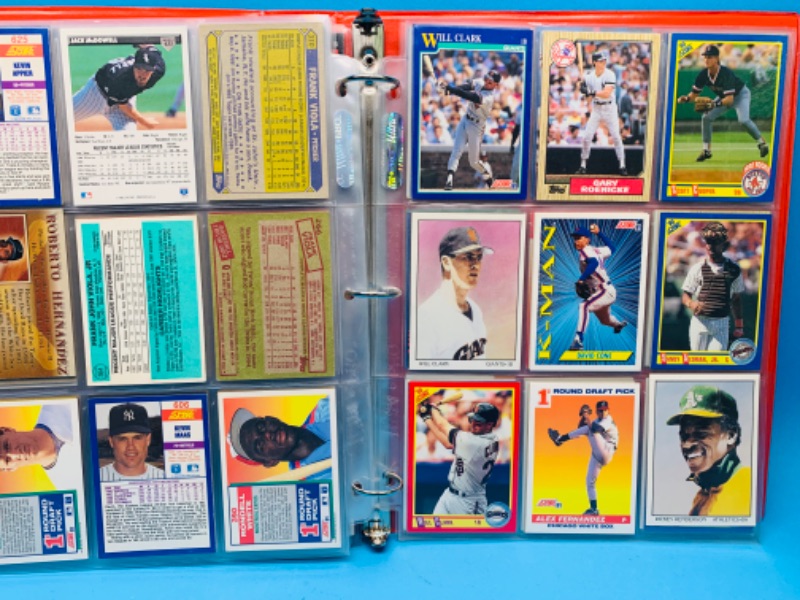 Photo 1 of 827339…108 misc baseball trading cards in binder