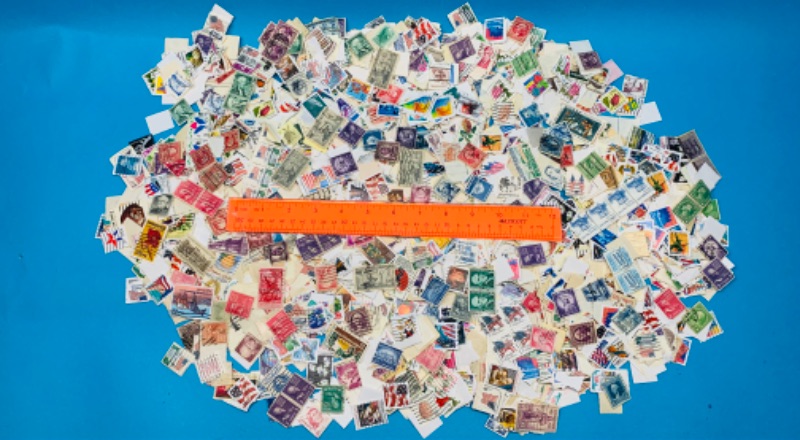 Photo 1 of 827345…thousands of used stamps 