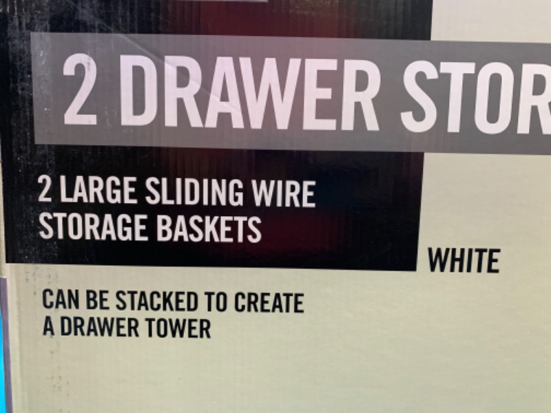 Photo 4 of 827353…Everbuilt 2 drawer sliding wire storage baskets 17.7 H x 21.5 W x 17 D