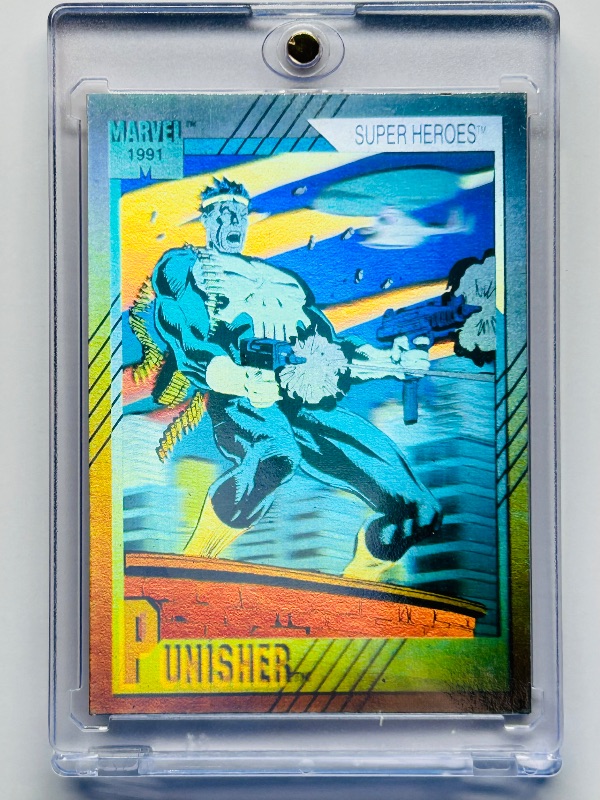 Photo 1 of 827393…Punisher hologram card H-3 in hard plastic case