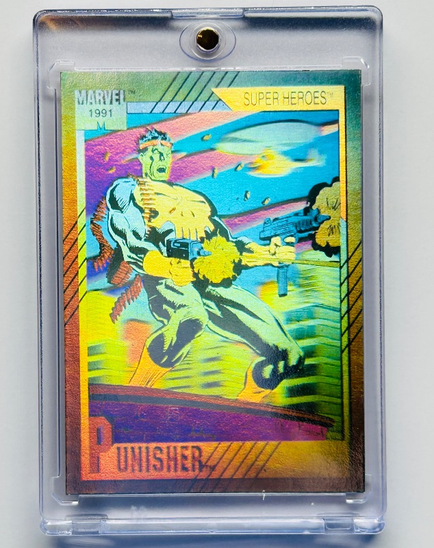 Photo 3 of 827393…Punisher hologram card H-3 in hard plastic case