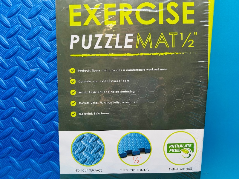 Photo 2 of 827406… 6 puzzle mats 24” each covers 24 sq feet- great for exercise, kids playtime, and more