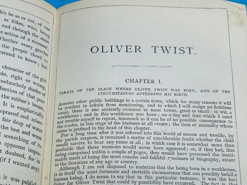 Photo 1 of 827416…antique works of Charles Dickens 1874 collection of 14 hardcover books-wear from age