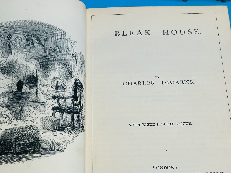 Photo 4 of 827416…antique works of Charles Dickens 1874 collection of 14 hardcover books-wear from age