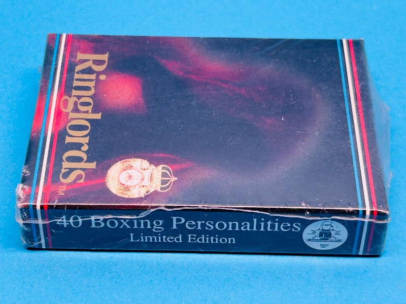 Photo 1 of 827481… final sale no returns/refunds-sealed 1991 Ringlords Boxing cards -Ali, Duran, Holyfield