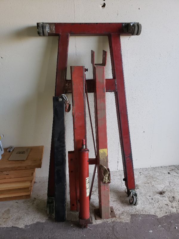 Photo 1 of 3 Ton Folding Hydraulic Engine Hoist Cherry Picker Shop Crane Hoist Lift Heavy Duty