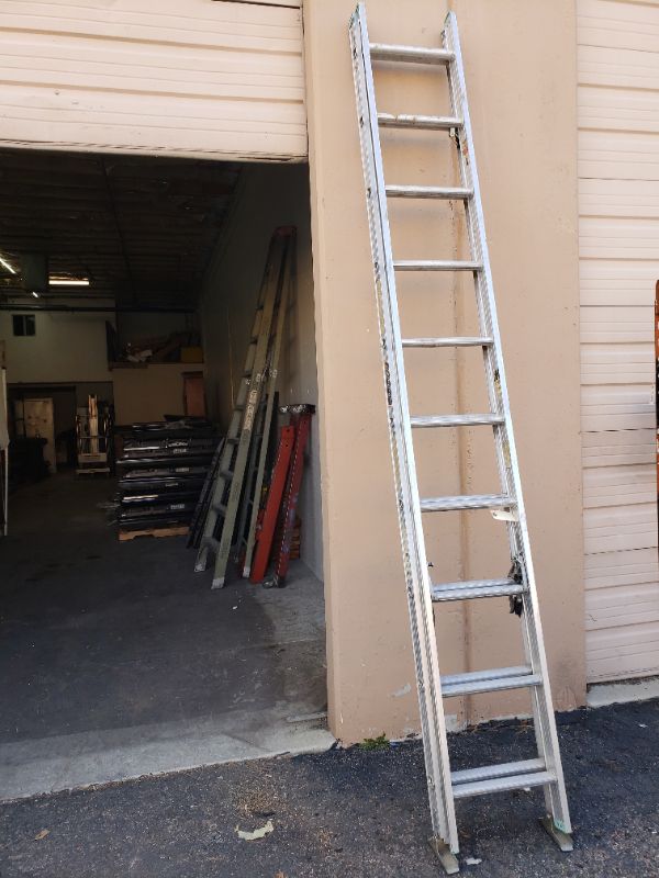 Photo 1 of  20 ft. Aluminum Telescoping Extension Ladder 200 lb. capacity