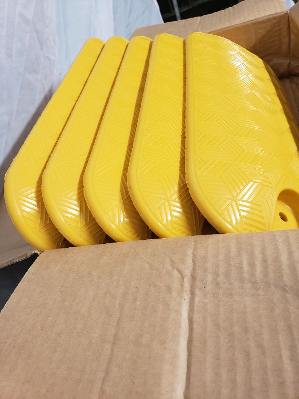 Photo 3 of high impact plastic speed bumps 5 pieces in each box (all in inches 17.5 L 7.75w 1.5H)