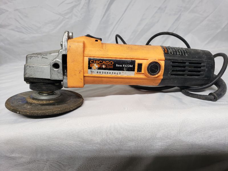 Photo 1 of Chicago electric 4.5 inch angle grinder