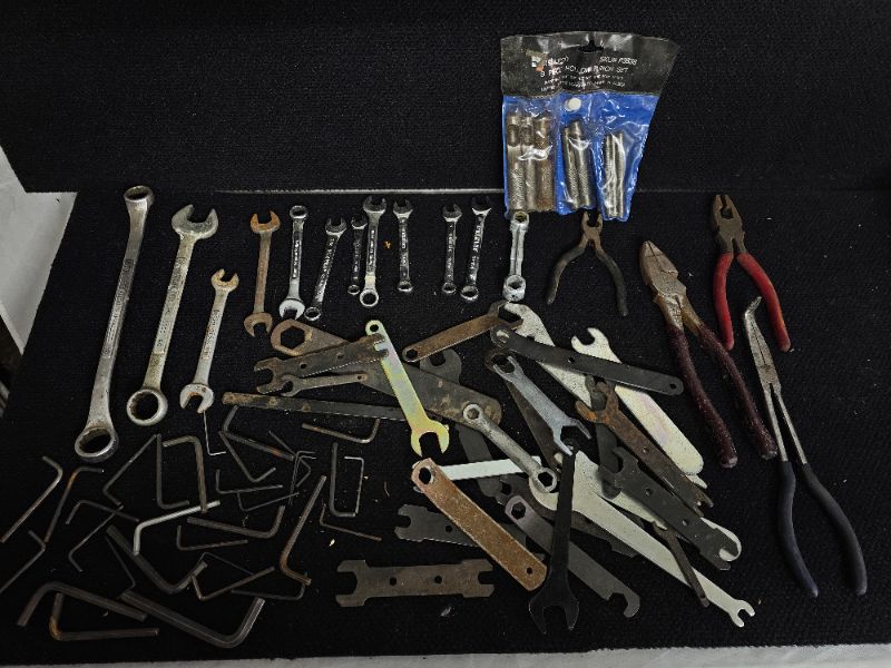 Photo 1 of Miscellaneous Allen Wrenches,
 pliers, And Wrenches