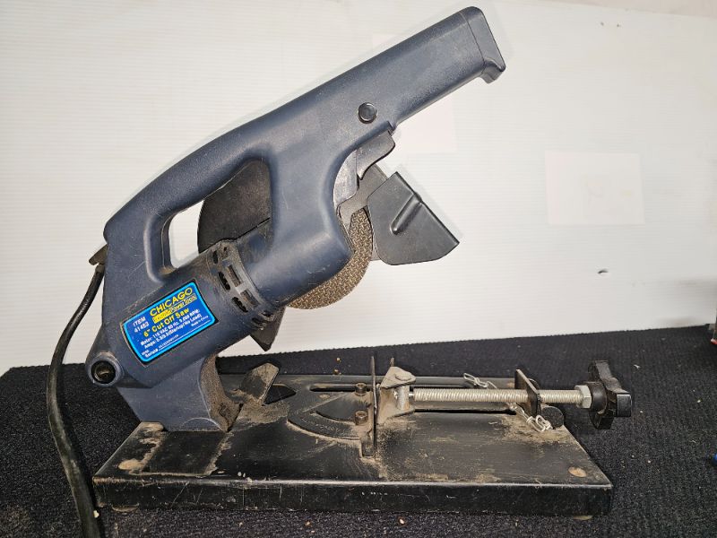 Photo 2 of  Chicago electric 6 in. 5.5 Amp Cut-Off Saw, Make short work out of small stock with this cut-off saw