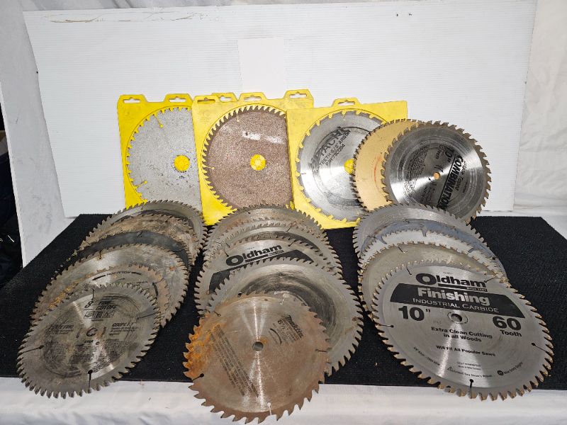 Photo 1 of Miscellaneous lot of Circular Saw Blade Most are 10 inch 