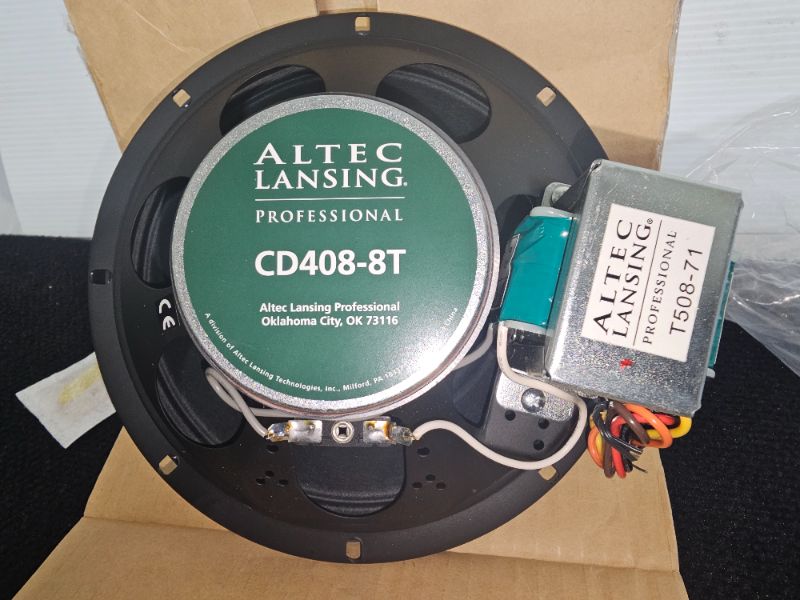 Photo 1 of The Altec Lansing Professional CD408 series uses Duplex® technology to maximize the reproduction of high output music program material. The CD408 is an excellent choice for clubs, restaurants, performance and transportation venues and all applications req