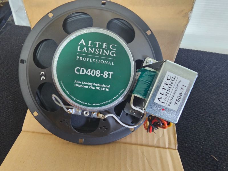 Photo 1 of The Altec Lansing Professional CD408 series uses Duplex® technology to maximize the reproduction of high output music program material. The CD408 is an excellent choice for clubs, restaurants, performance and transportation venues and all applications req