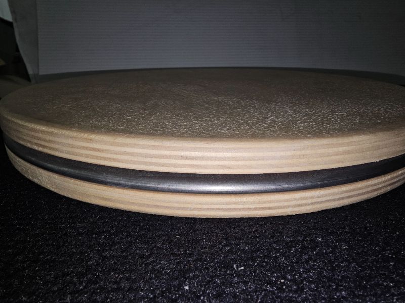 Photo 2 of 12" Rotational Disks aid in developing balance and strength through rotation while standing or sitting. Made of Baltic birch with non-slip surface
