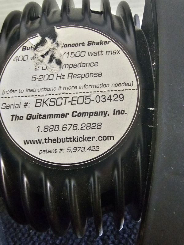 Photo 2 of Used ButtKicker Concert Shaker Concert Transducer for Musicians 