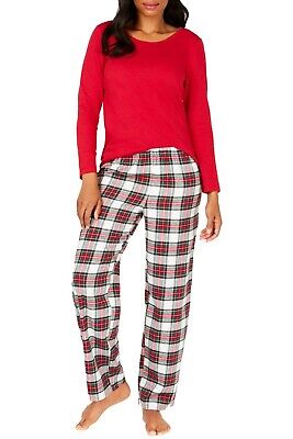 Photo 1 of Family PJ's Women Stewart Plaid Pajama Set, Large