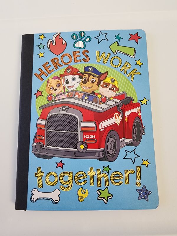 Photo 1 of PAW PATROL COMPOSITION NOTEBOOK 100 WIDE RULED SHEETS