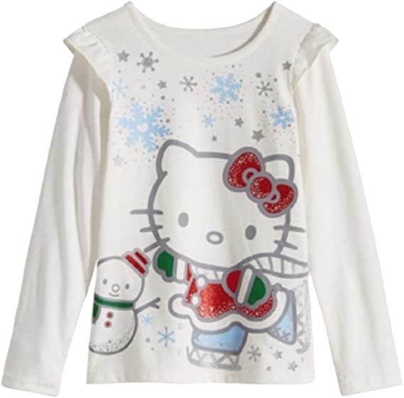 Photo 1 of Hello Kitty Girls Ice Skating Long Sleeve T-Shirt Size 5