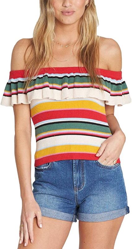 Photo 1 of Billabong Women's Junior Take a Trip Cold Shoulder Sweater Size M