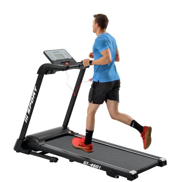 Photo 1 of CASAINC 2.25hp 2 in 1 Electric Folding Treadmill Home Gym Diamond Pattern Silent Belt L 47.25 x W17.75&#8221; Soft Dropping Built in Speaker