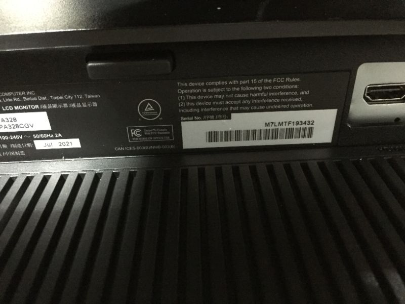 Photo 5 of ASUS ProArt Display 32” 1440P Monitor (PA328CGV) - QHD (2560 x 1440), IPS, 165Hz, 95% DCI-P3, 100% sRGB/Rec.709, ?E < 2, Calman Verified, USB-C Power Delivery, DisplayPort, HDMI, USB 3.1 Hub, C-clamp
