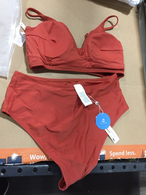 Photo 2 of Marsala Twist High Waisted Bikini---medium
