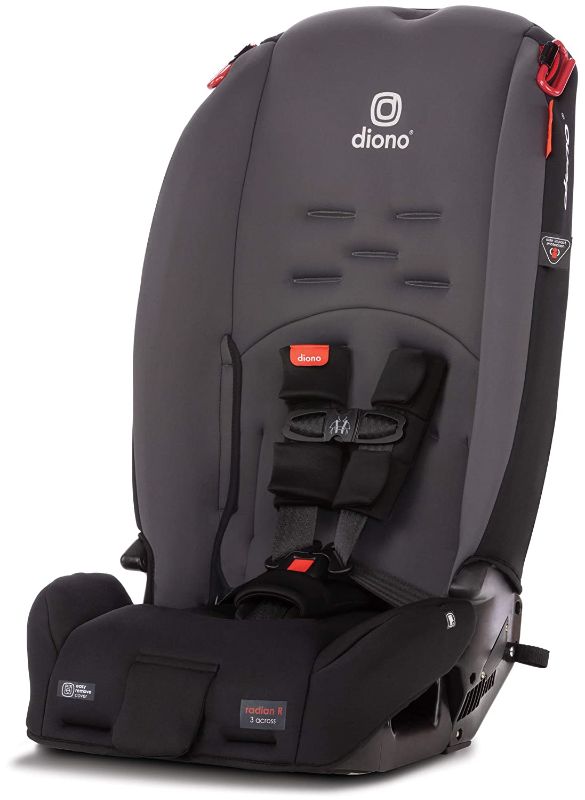 Photo 1 of Diono Radian 3R, 3-in-1 Convertible Car Seat, Rear Facing & Forward Facing, 10 Years 1 Car Seat, Slim Fit 3 Across, Black Jet
