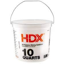 Photo 1 of Hdx 10 Qt. Mixing Bucket
