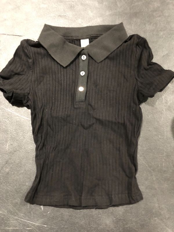 Photo 1 of verdusa women's button front polo collar size S