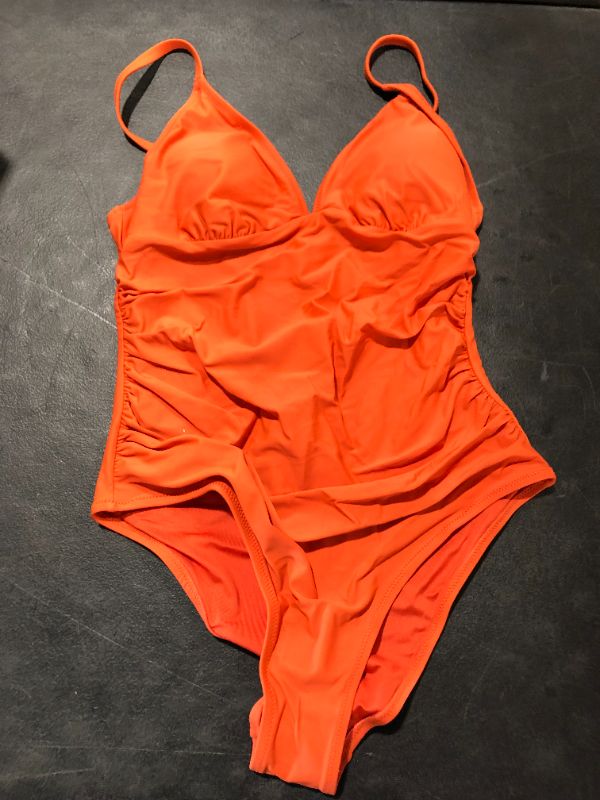 Photo 1 of cupshe orange one piece swimsuit size L