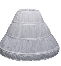 Photo 1 of Abaowedding Girls' 3 Hoops Petticoat Full Slip Flower Girl Crinoline Skirt
size 12-13